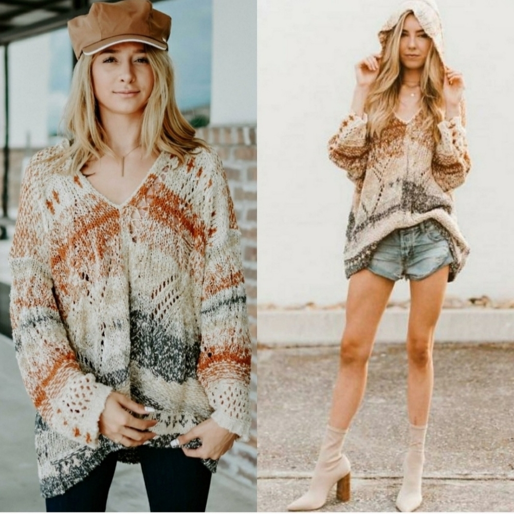 Free People NEW In My Arms Sweater Sz XS
